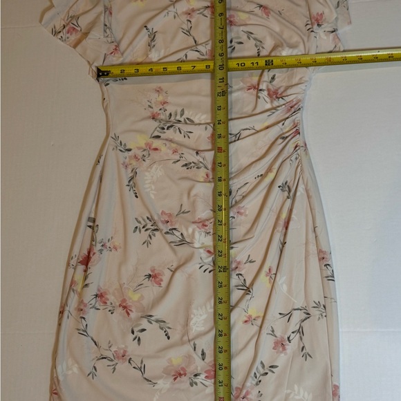 Lauren Ralph Lauren Blush Floral Ruched Sheath Dress Size 6 NWT - Picture 8 of 14